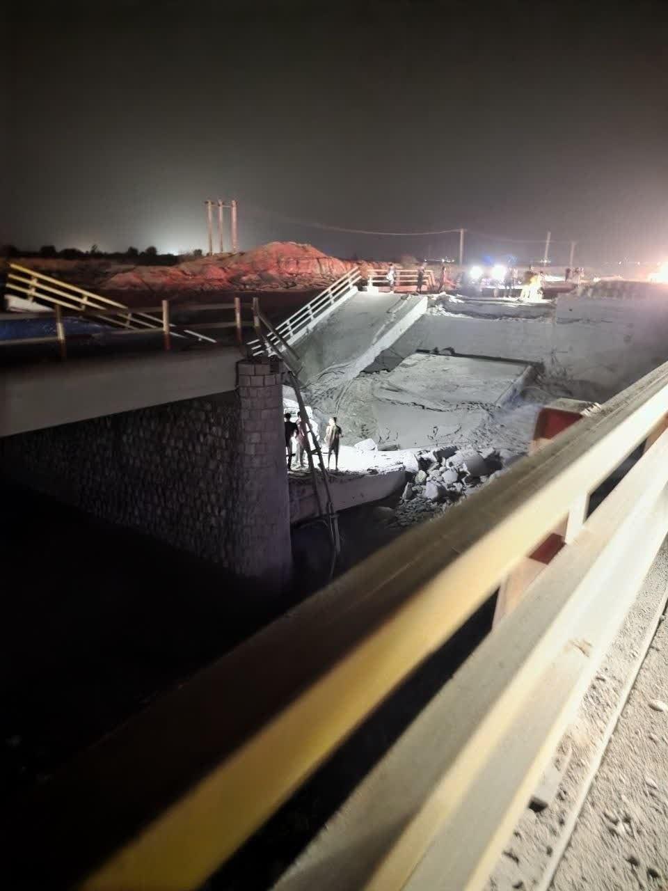results of the bombings of the bridge connecting Bandar Abbas in the south and Shiraz in central Iran