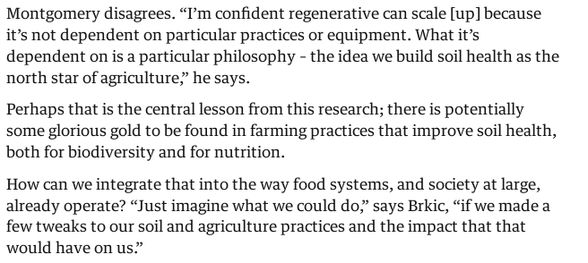 Perhaps that is the central lesson from this research; there is potentially some glorious gold to be found in farming practices that improve soil health, both for biodiversity and for nutrition.

How can we integrate that into the way food systems, and society at large, already operate? “Just imagine what we could do,” says Brkic, “if we made a few tweaks to our soil and agriculture practices and the impact that that would have on us.”